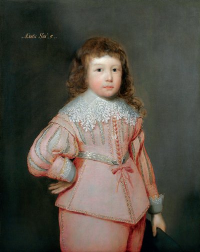 Portrait of a Young Boy Thought to be Lucius Cary, 3rd Viscount Falkland by Cornelius Janssen van Ceulen